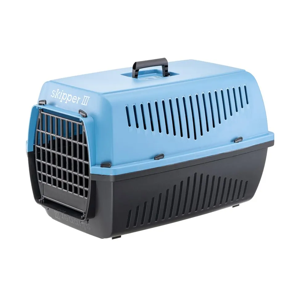 ferplast-skipper-3-caisse-de-transport-rigide-62x41xh38-cm-bleu-max-10-kg image 1