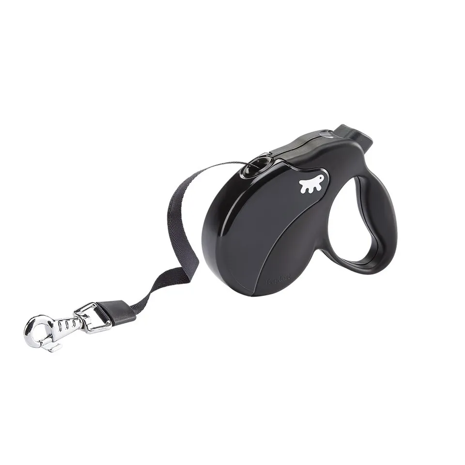 ferplast-amigo-mini-laisse-enrouleur-chien-sangle-3-m-jusqu-12-kg-noire image 1