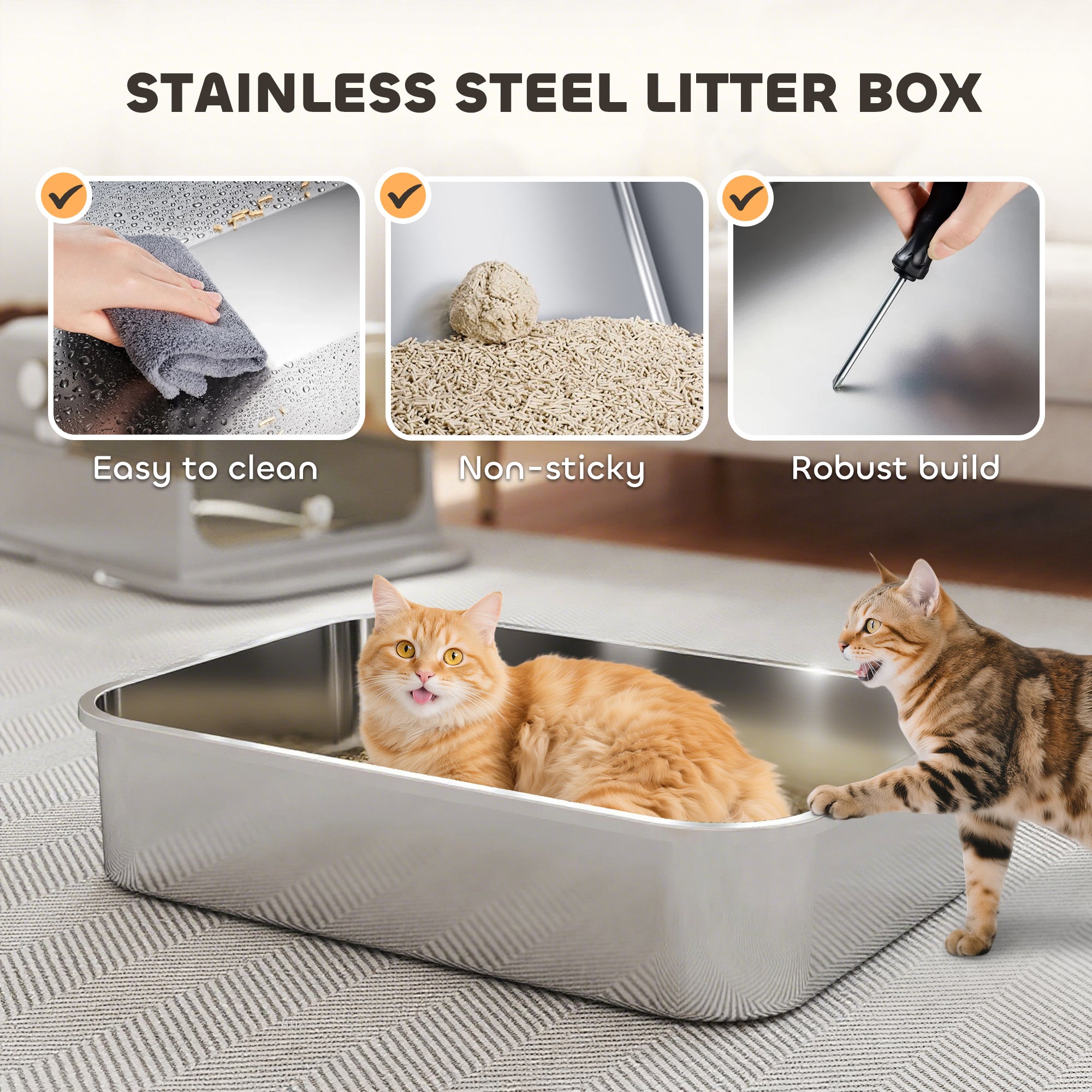 pawhut-bac-liti-re-chat-ferm-xxl-inox-70-x-50-x-46-5-cm-anti-odeurs-acier-inoxyd image 6