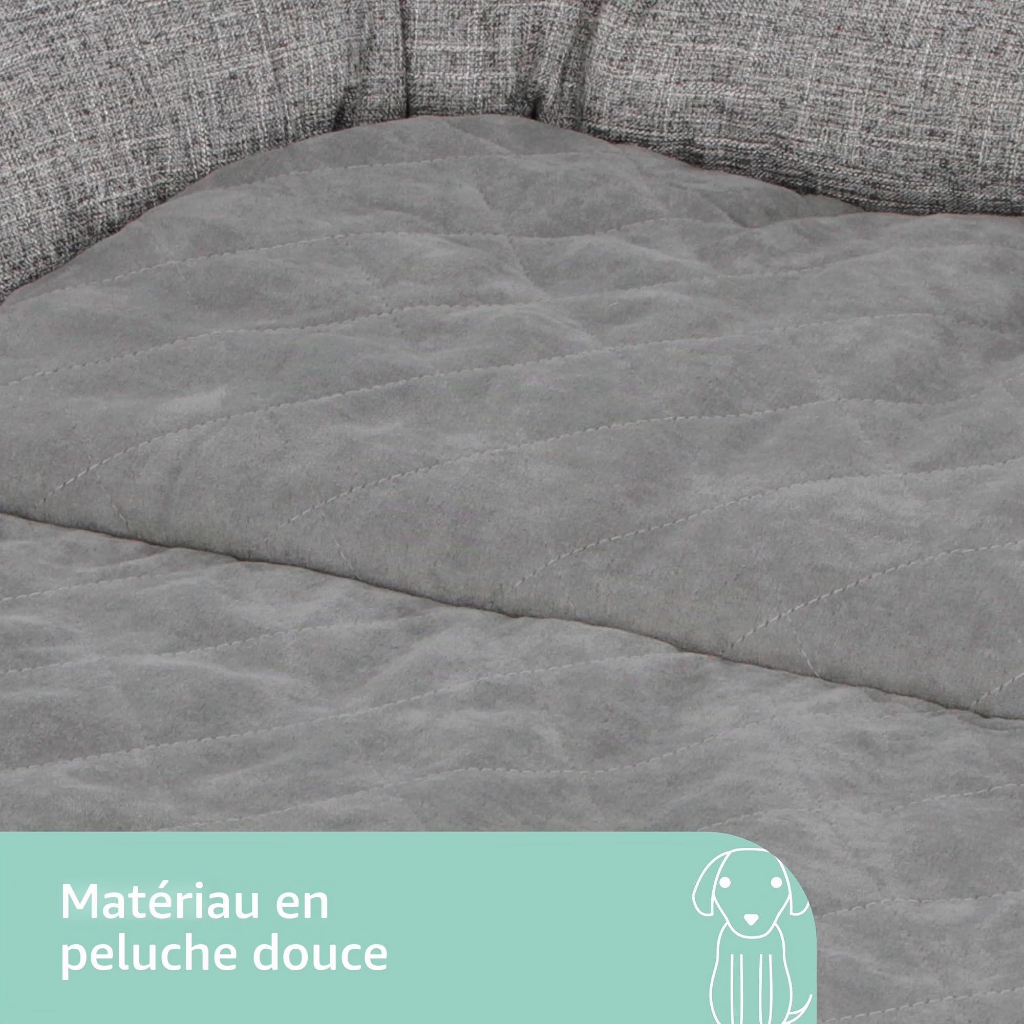 kerbl-emalia-coussin-de-canap-pour-chien-60x40x12-cm-gris-polyester-bordure image 5