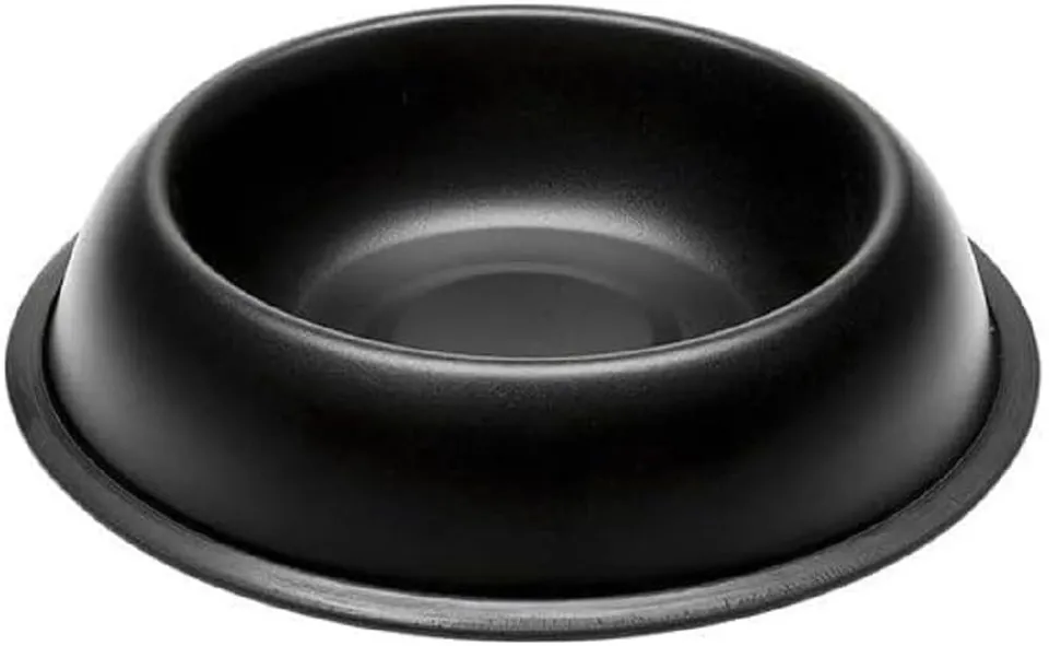 ferplast-mira-kc-78-gamelle-en-m-tal-noir-pour-chien-et-chat image 1