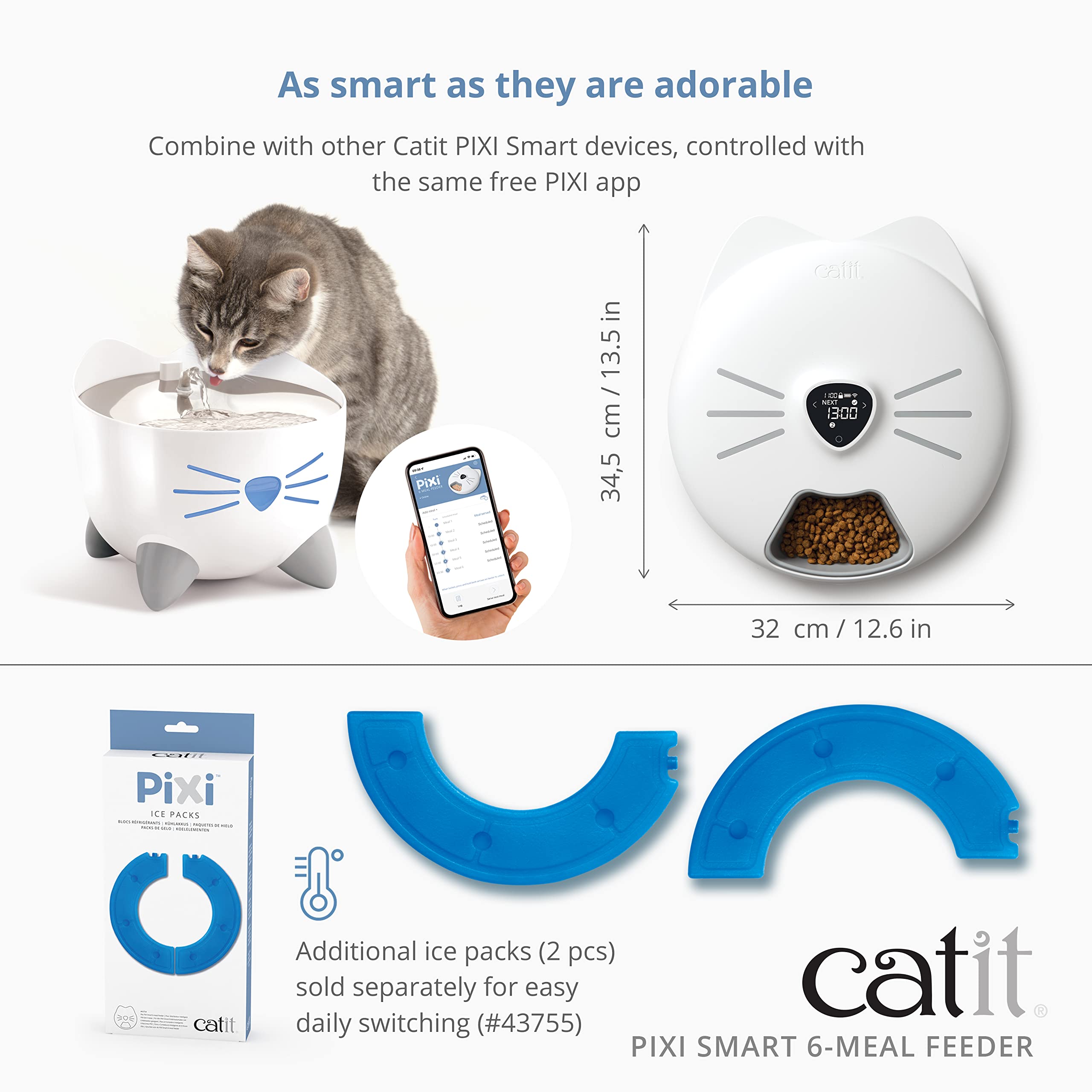 catit-pixi-smart-6-mangeoire-automatique-connect-e-6-repas image 6