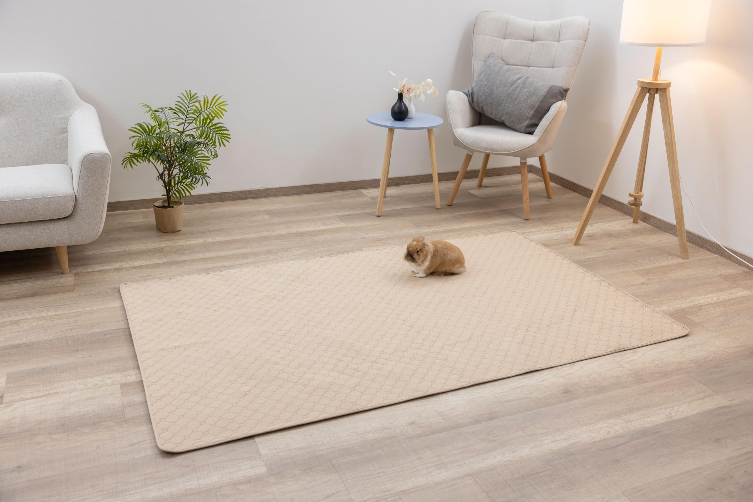 kerbl-pet-tapis-urinaire-lavable-pour-lapins-et-rongeurs-marron-200x120-cm image 4