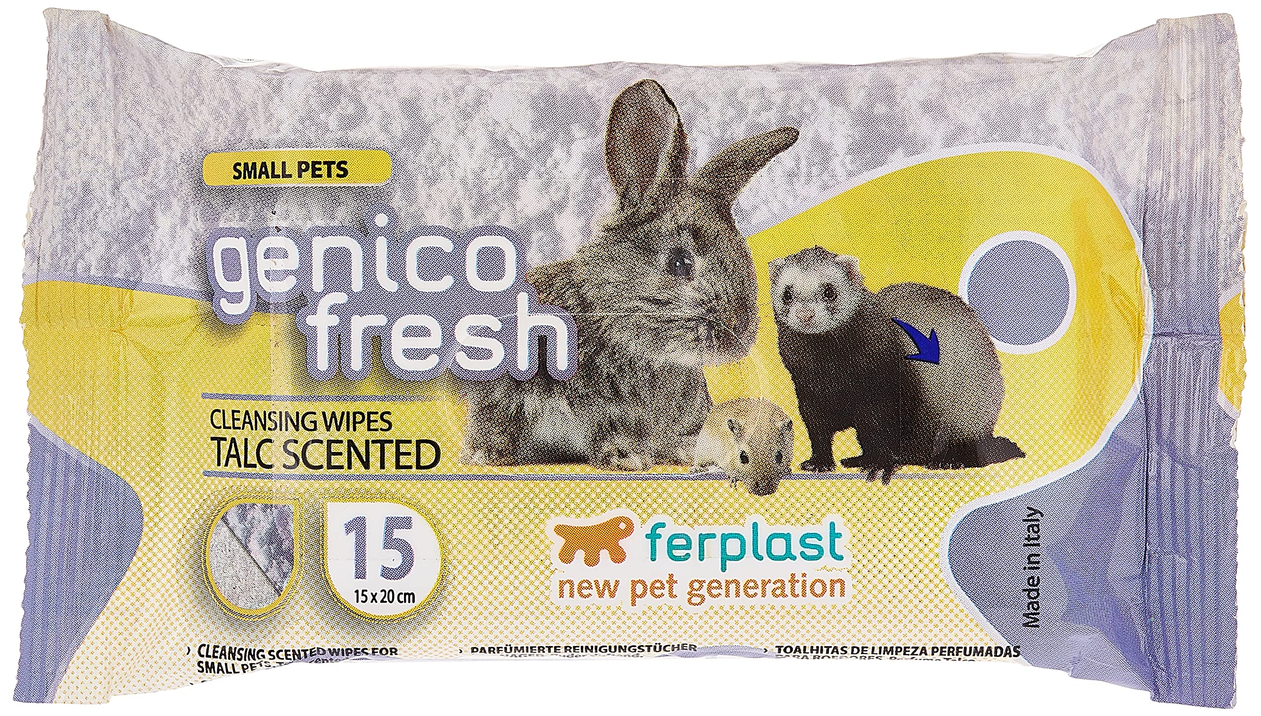 ferplast-genico-fresh-15-small-pets-lingettes-humides-pour-rongeurs image 1