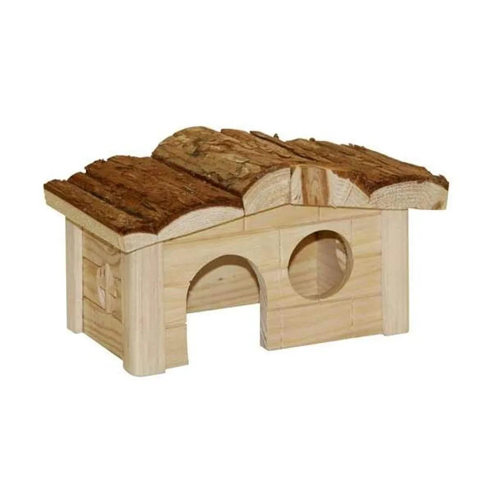 kerbl-maisonnette-pour-hamster-en-bois-naturel-20-x-14-x-12-cm image 1
