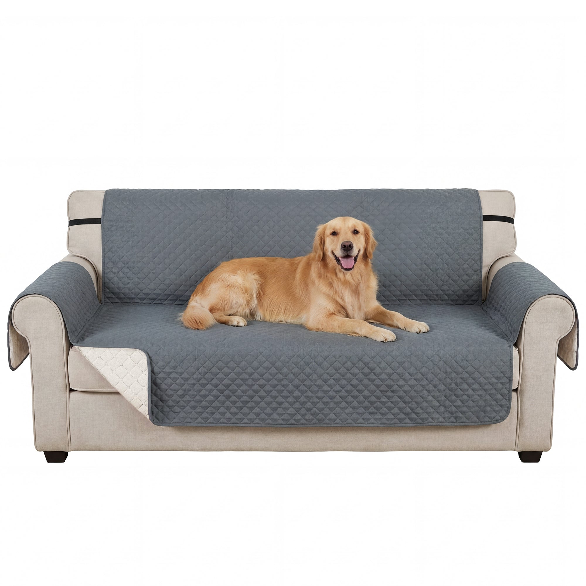 pawhut-housse-canap-3-places-imperm-able-anti-d-rapante-chiens-chats-gris image 1