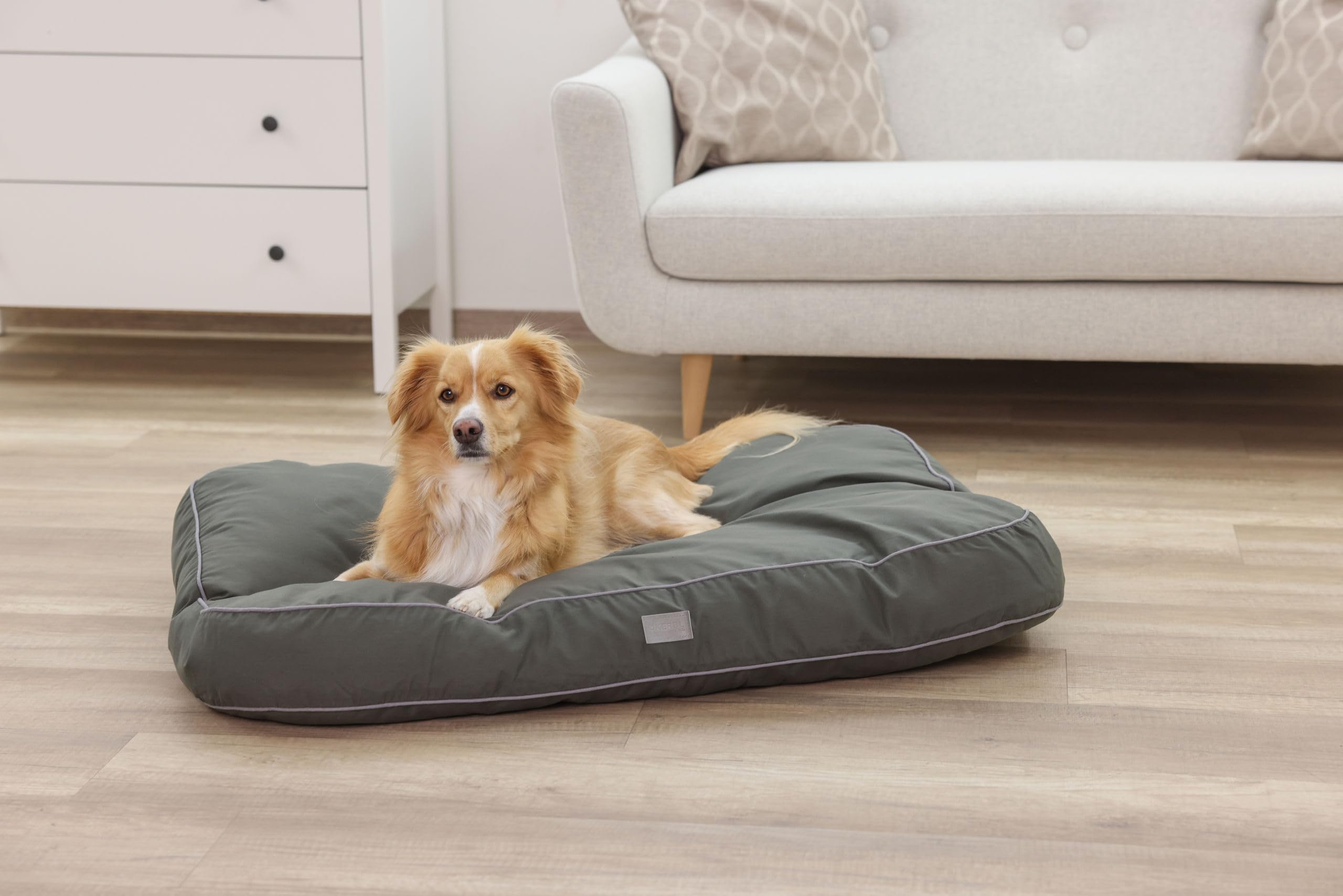 kerbl-pet-coussin-pour-chien-jerome-vert-fonc-gris-60-x-40-x-6-cm image 5