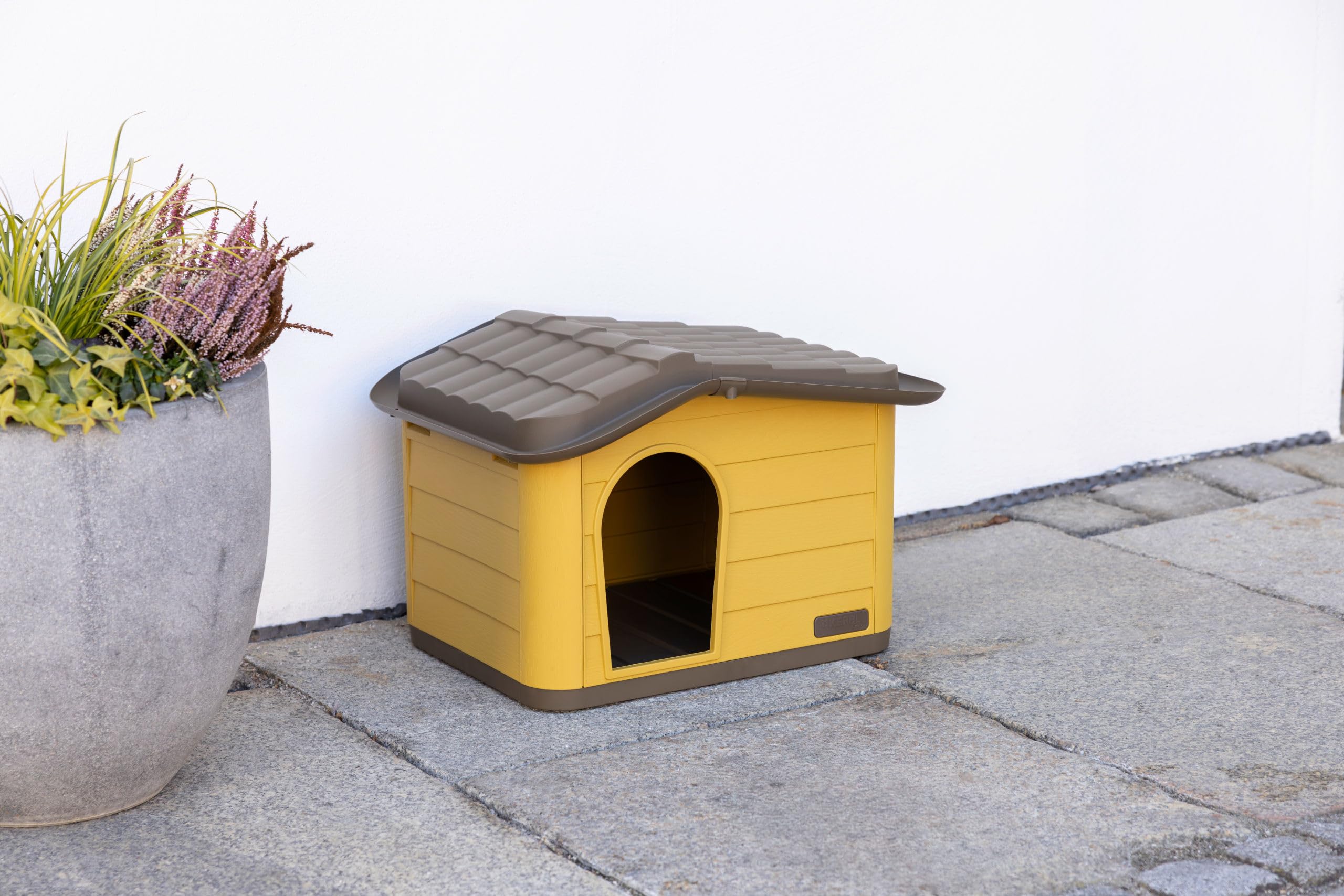 kerbl-pet-paola-eco-maison-chat-miel-noir-60x51x41-cm-plastique-recycl image 3