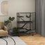 pawhut-cage-5-tages-127-cm-pour-petits-animaux-avec-hamac-6-portes-gris-fonc image 3