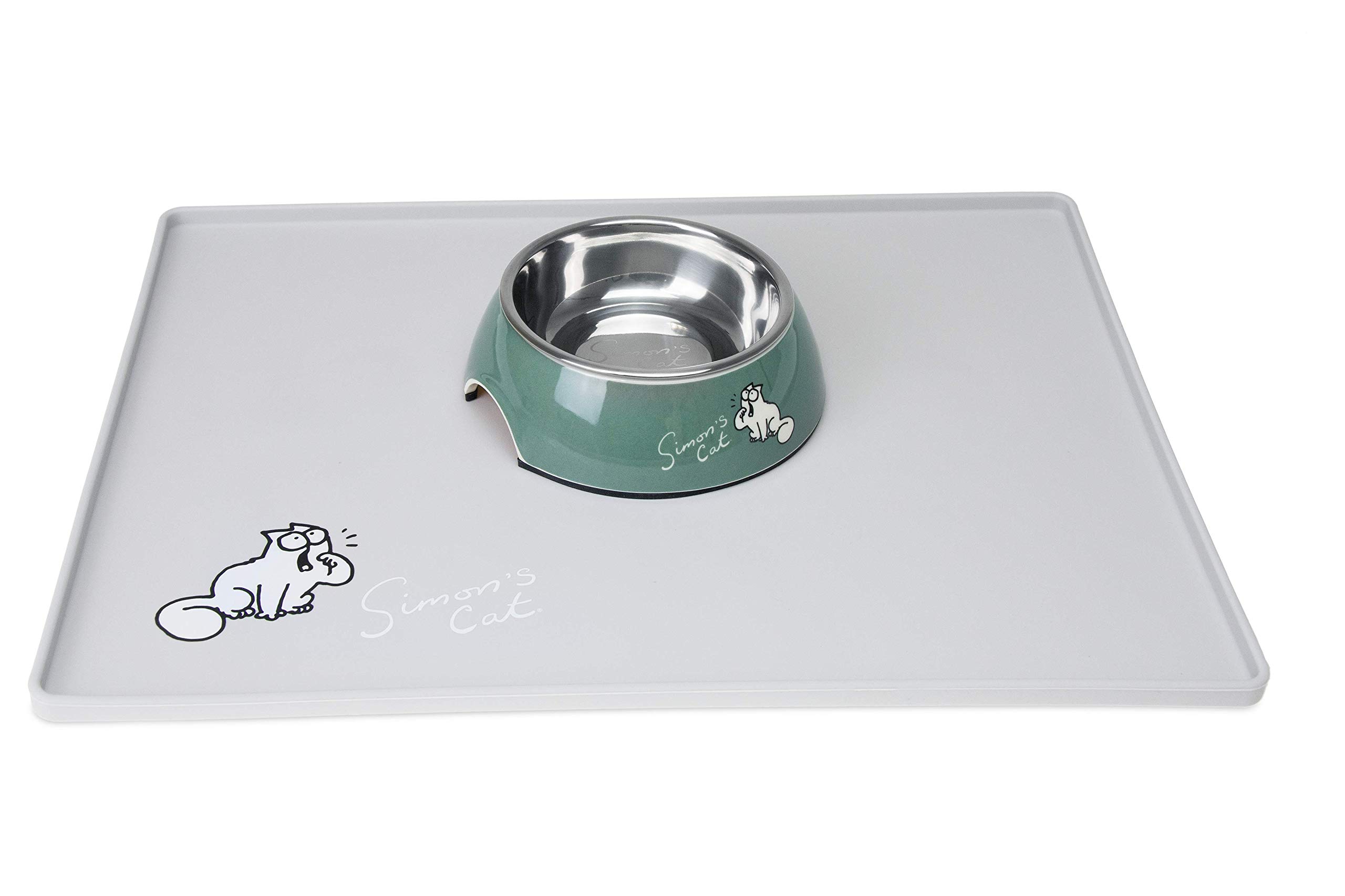 karlie-simon-s-cat-tapis-pour-gamelle-gris-clair-40-x-30-x-1-cm image 2