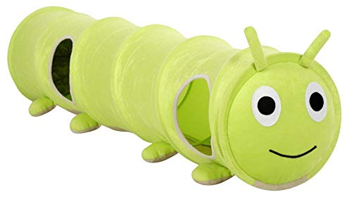 kerbl-pet-tunnel-chat-chenille-vert-30-cm-x-170-cm-1-2-chats image 3