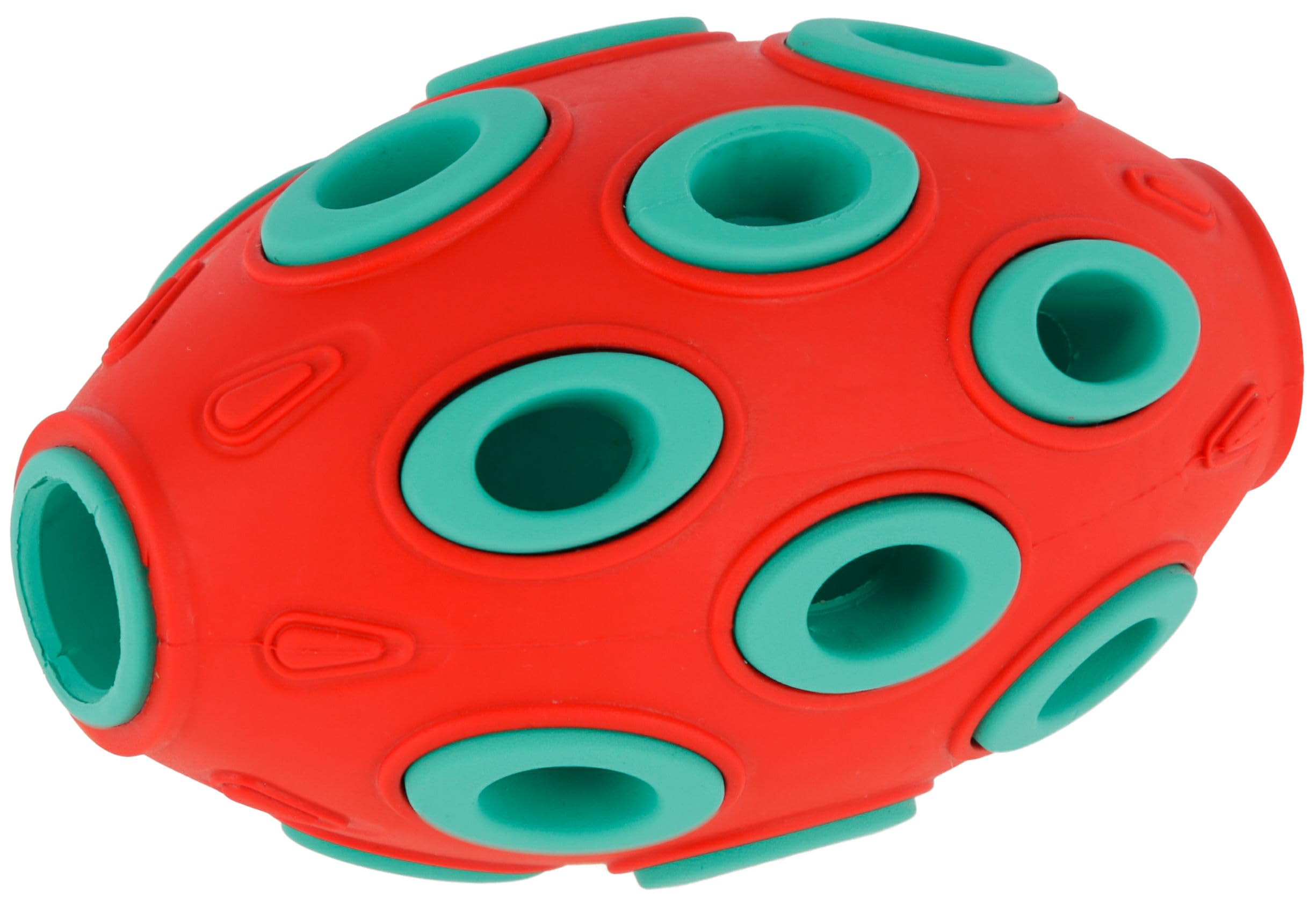 kerbl-pet-rouleau-jouet-toyfastic-rouge-turquoise-13-x-6-cm-friandises image 3