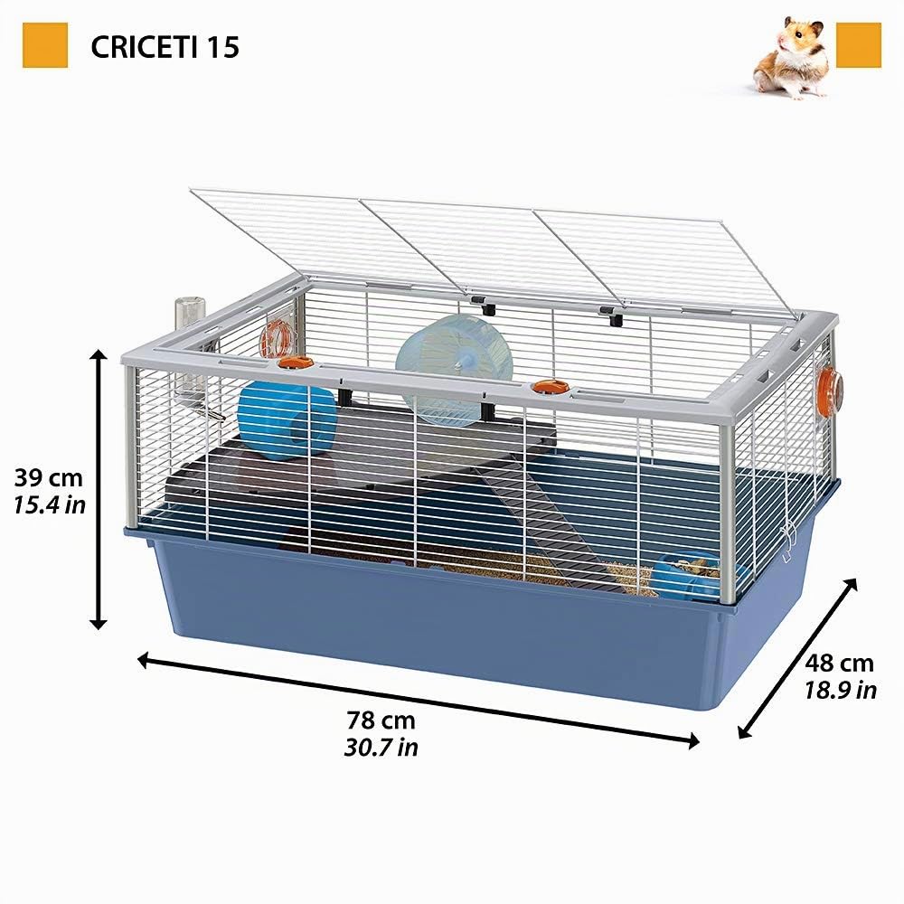 ferplast-criceti-15-cage-hamster-m-tal-78-x-48-x-39-cm-avec-accessoires image 2