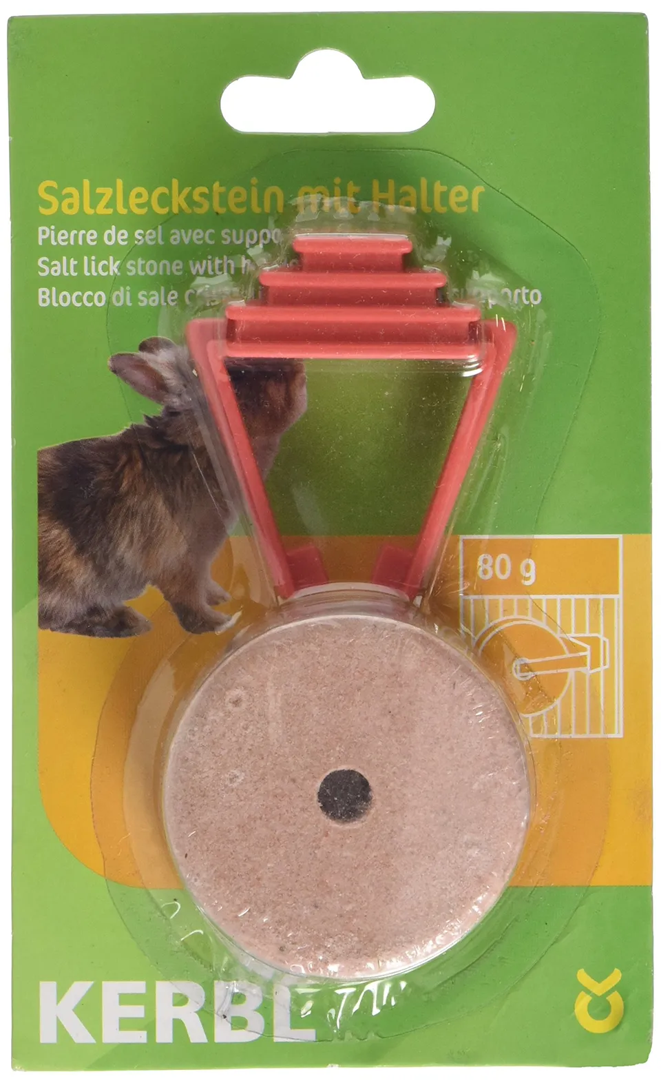 kerbl-sel-l-cher-petits-animaux-80-g-avec-support-lot-de-2 image 1