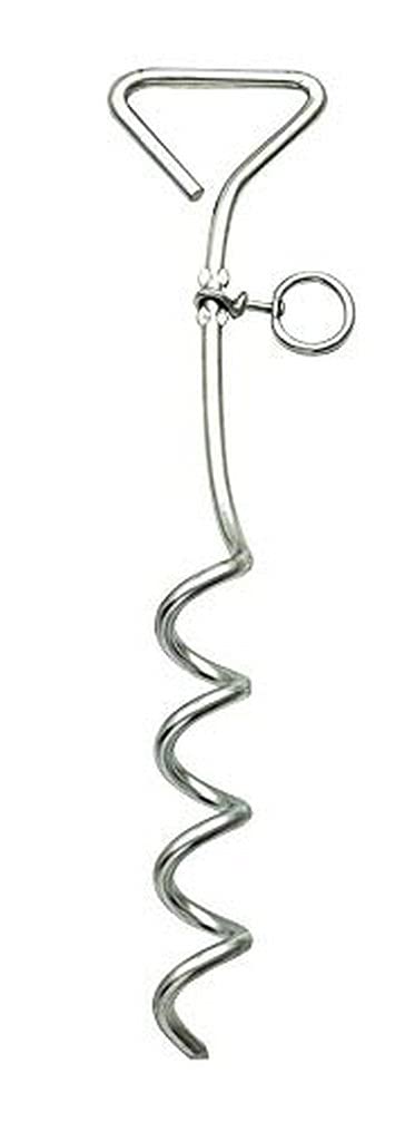kerbl-ancre-d-attache-40-cm-m-tal-chrom-pour-chiens-jusqu-30-kg image 1