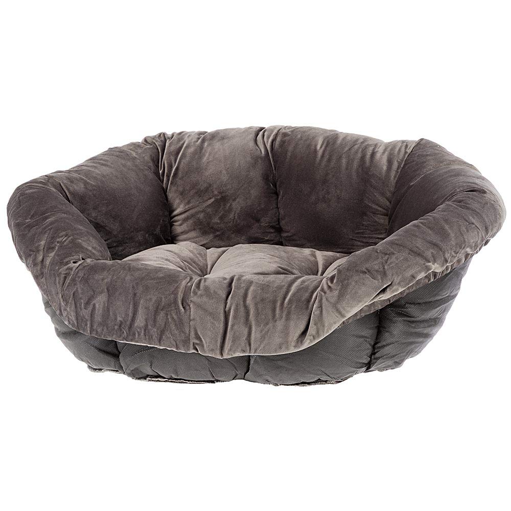 ferplast-sofa-prestige-6-coussin-pour-panier-chien-et-chat-73x55-cm-gris-velours image 1
