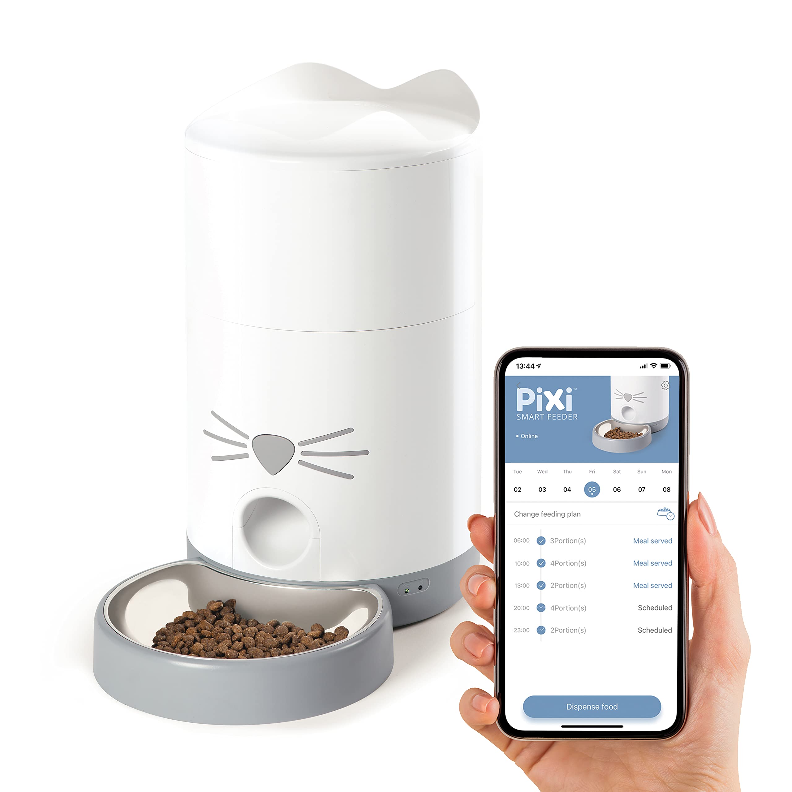 catit-pixi-smart-feeder-automatique-pour-chat-1-2-kg-wifi-avec-application image 1