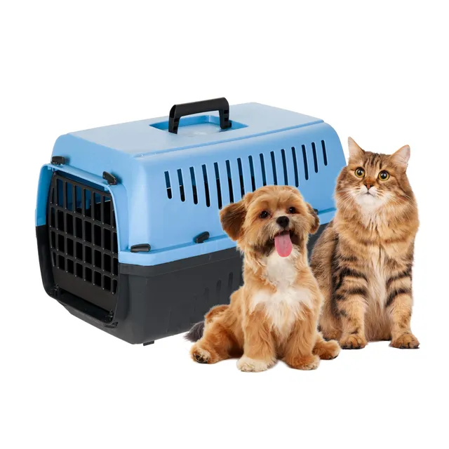 ferplast-skipper-2-caisse-de-transport-rigide-55x36xh33-cm-bleu-max-8-kg image 1