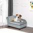 pawhut-canap-pour-chien-avec-rangement-cach-et-mousse-confort-gris-clair image 3