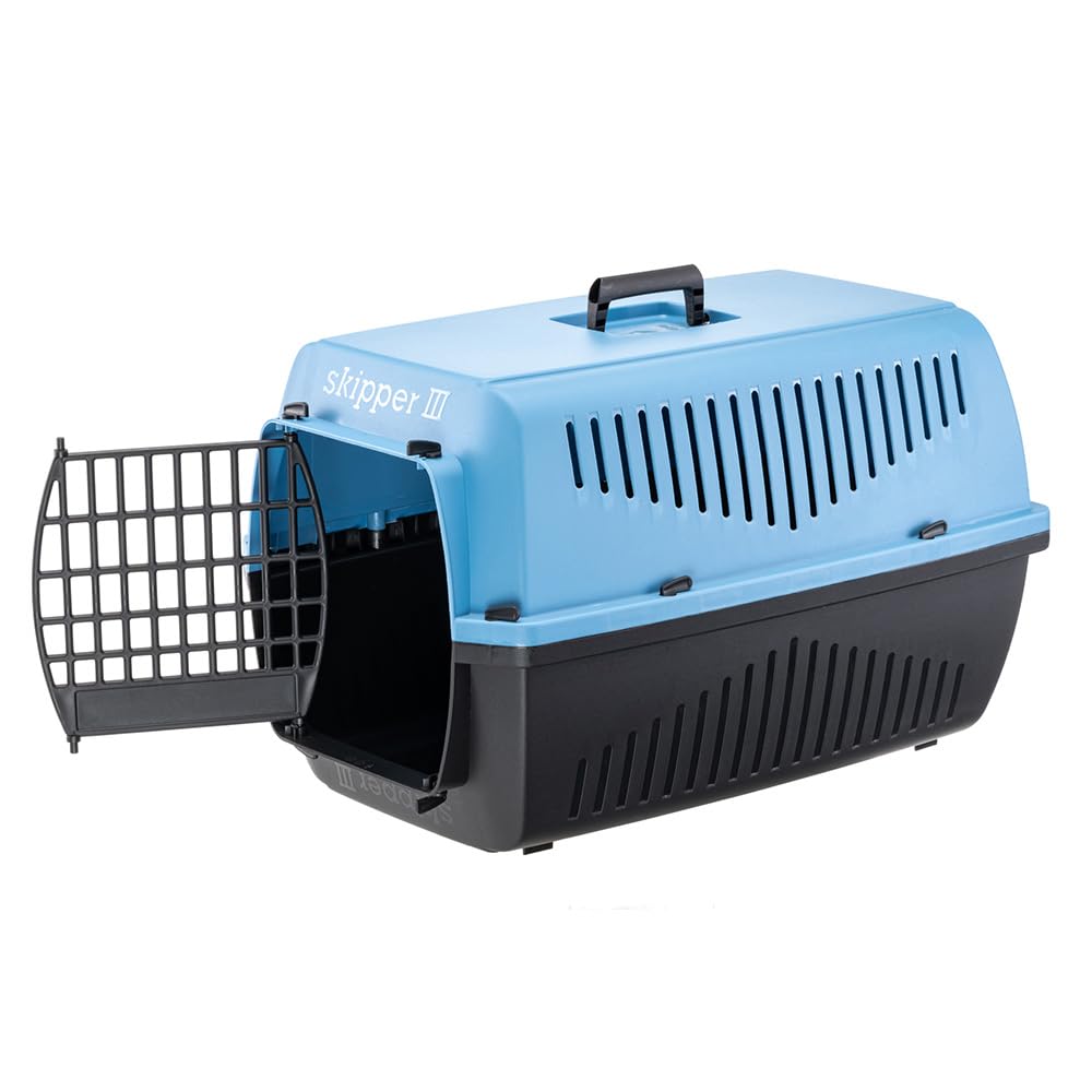 ferplast-skipper-3-caisse-de-transport-rigide-62x41xh38-cm-bleu-max-10-kg image 2