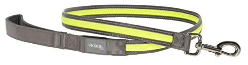 kerbl-pet-laisse-lumineuse-light-reflex-gris-jaune-fluo-120-cm-25-mm image 3