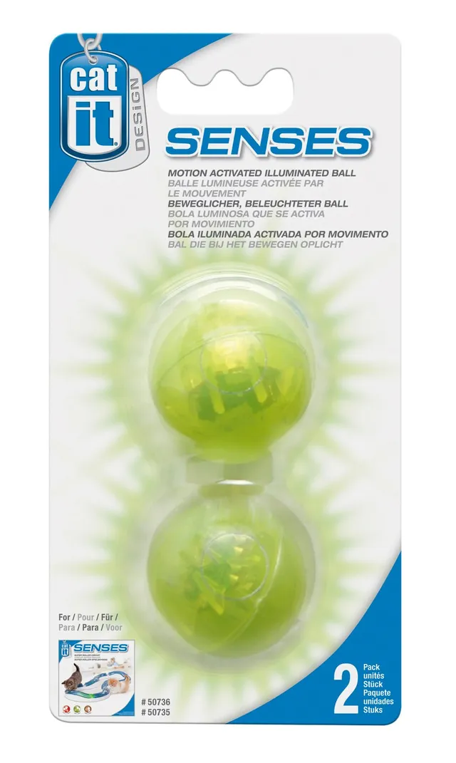 catit-balles-lumineuses-de-rechange-mouvement-pour-circuit-chat-lot-de-2 image 1