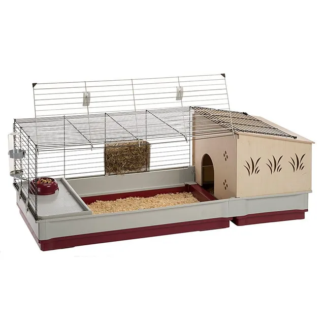 ferplast-krolik-140-plus-cage-lapin-cochon-d-inde-142x60xh50-cm-avec-accessoires image 1