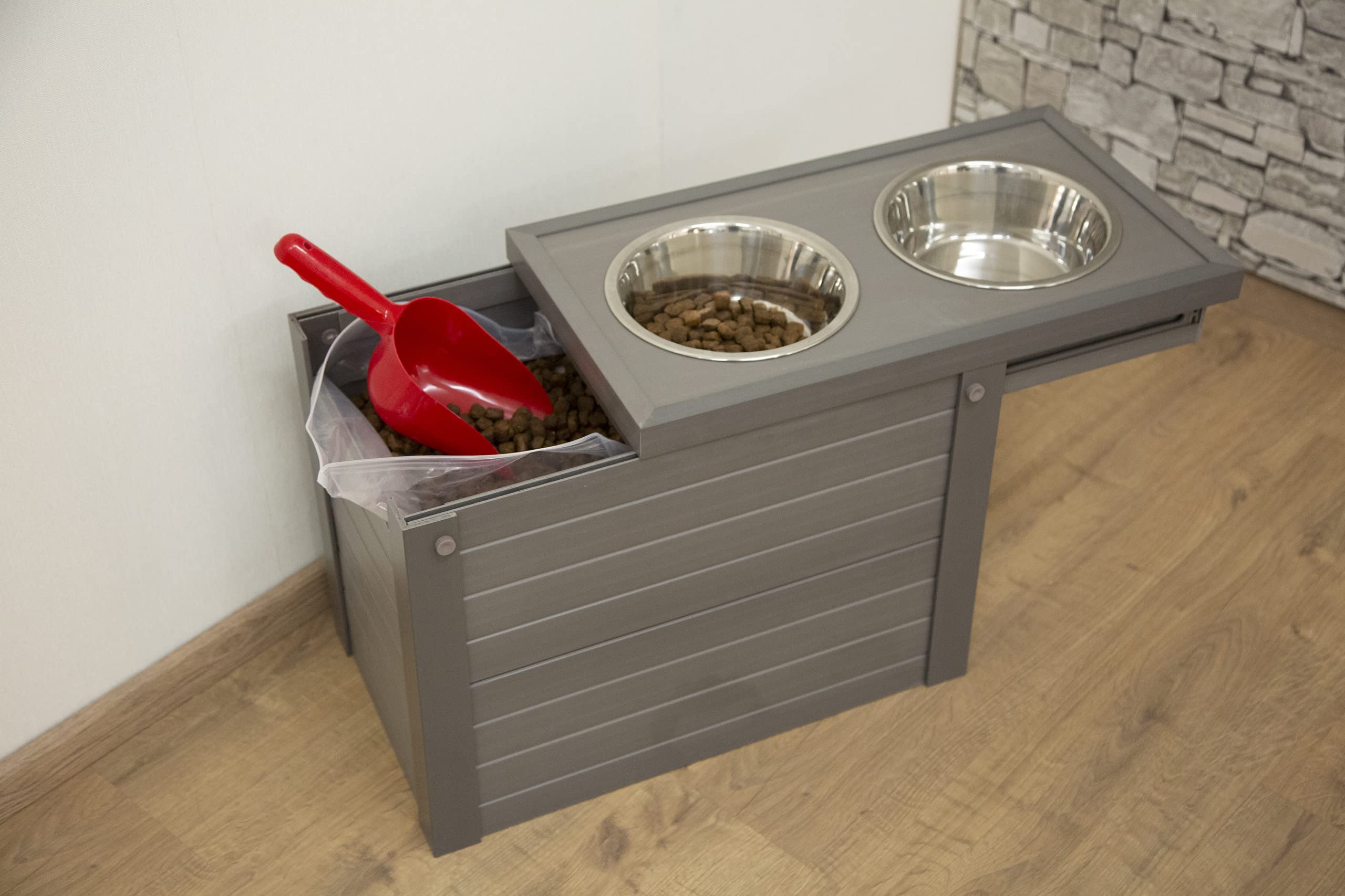 kerbl-bar-alimentation-eco-54-x-30-x-39-5-cm-station-repas-2-x-1200-ml-inox image 3