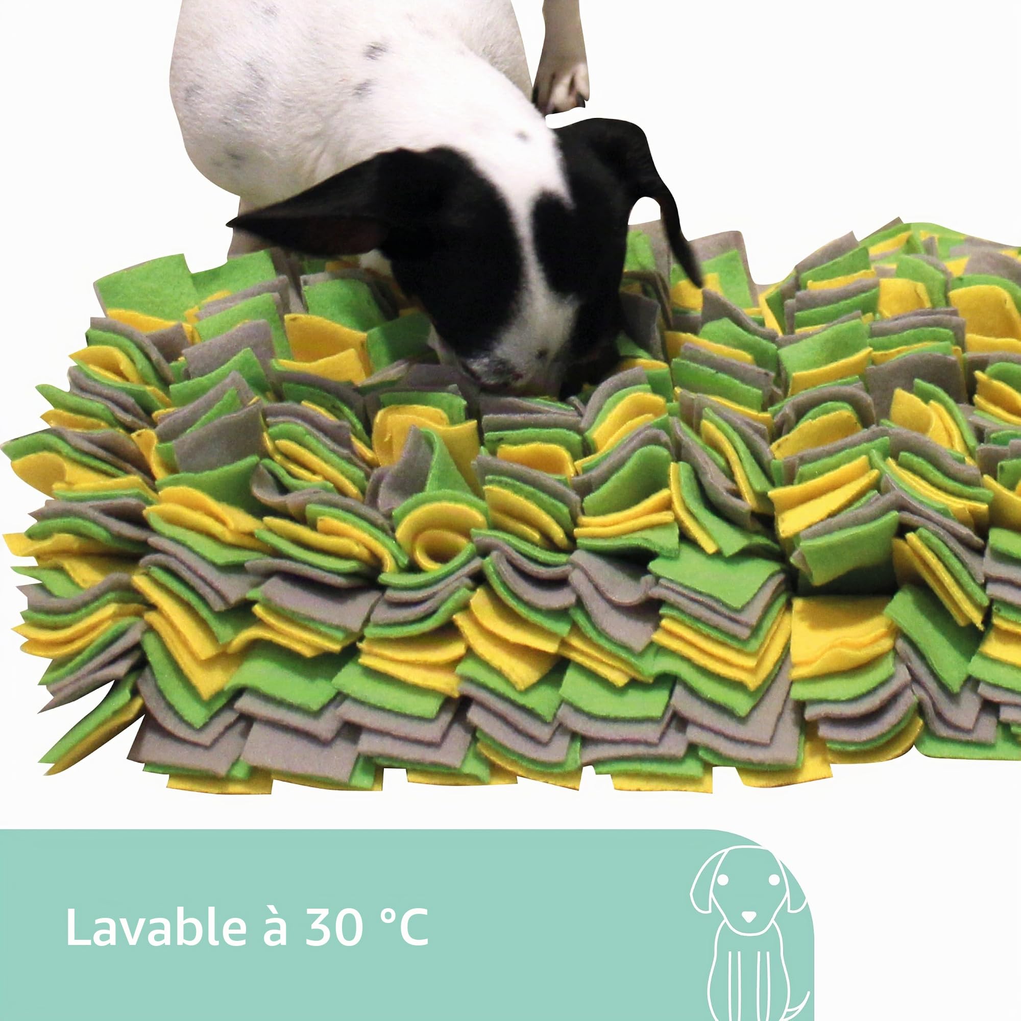 kerbl-pet-tapis-renifleur-chien-70x50-cm-jaune-vert-gris image 4