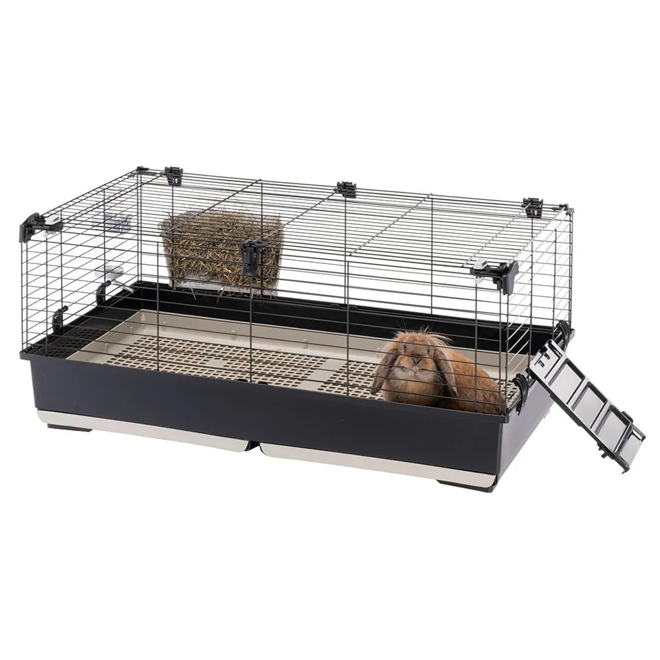 ferplast-tommy-100-cage-lapin-et-cochon-d-inde-99-5-cm-avec-toit-ouvrant image 1