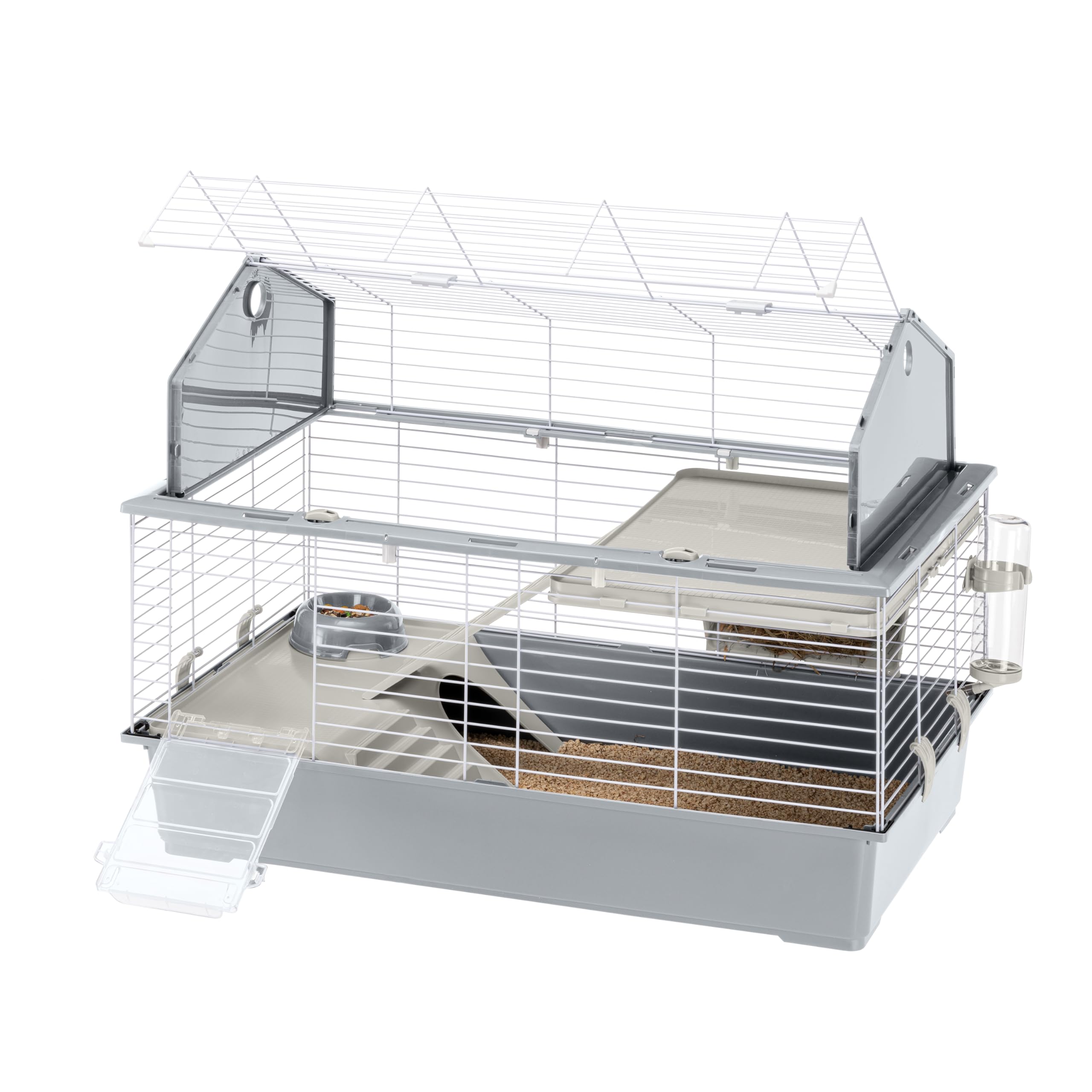 ferplast-barn-100-cage-2-tages-96x57x73-cm-pour-lapins-et-petits-animaux-avec-to image 4