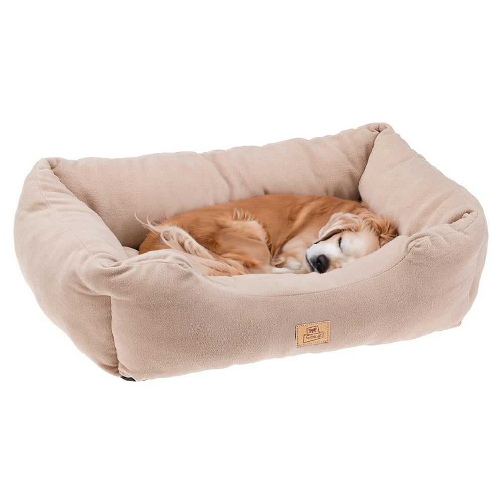 ferplast-coccolo-microfleece-50-canap-lit-pour-chiens-et-chats-taupe-55x45x20-cm image 7