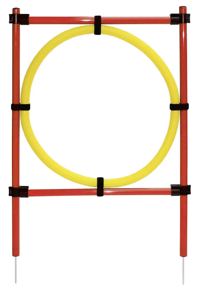 kerbl-pet-kit-complet-agility-chien-anneau-barre-de-saut-slalom image 1