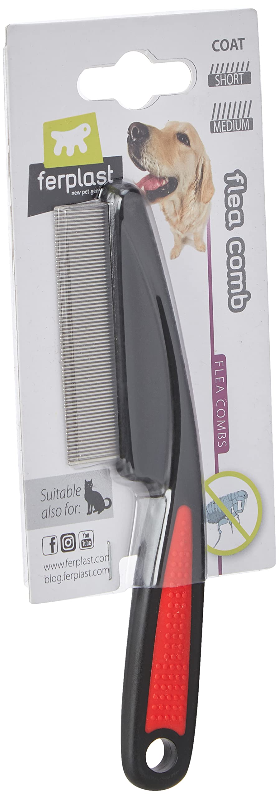 ferplast-peigne-anti-puces-chiens-et-chats-dents-inox-arrondies image 4