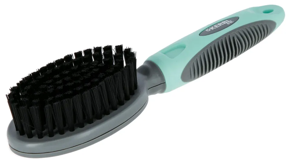 kerbl-pet-brosse-turquoise-gris-20-cm image 1