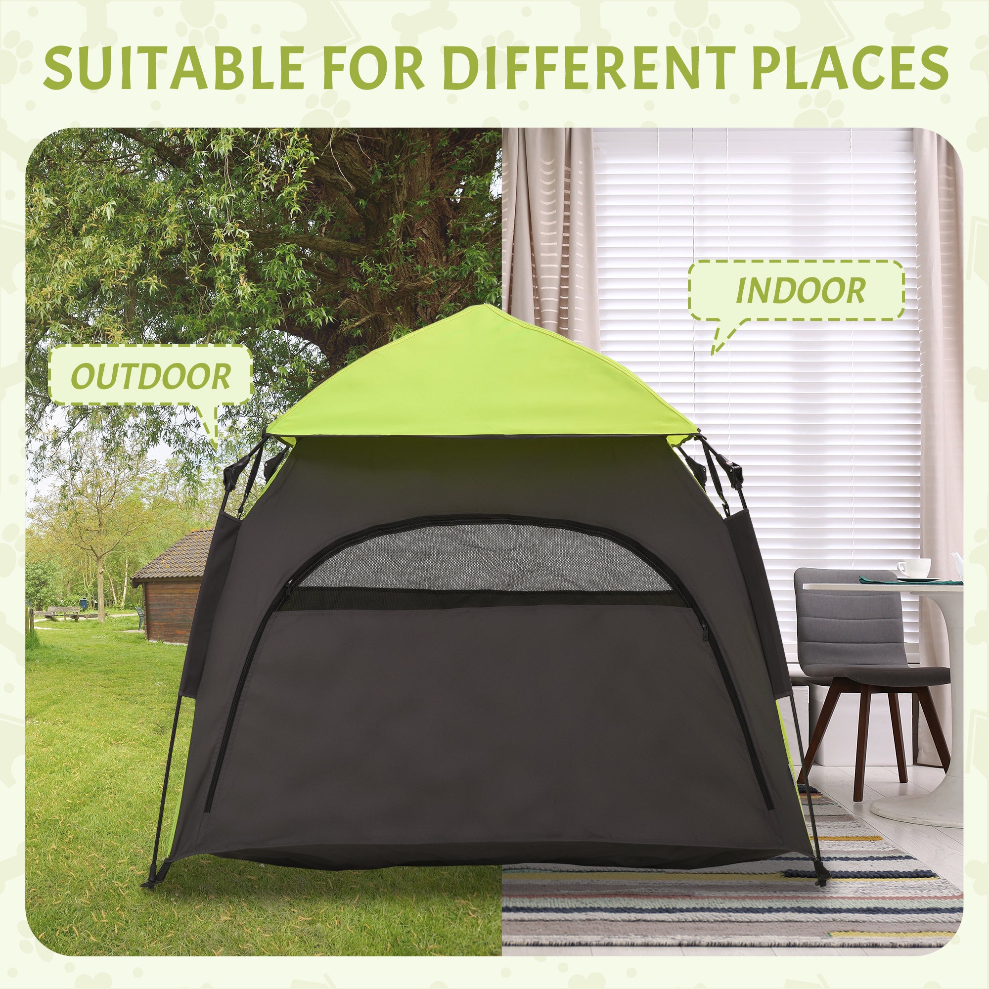 pawhut-tente-pop-up-pour-chien-vert-grands-et-tr-s-grands-chiens-avec-sac image 8
