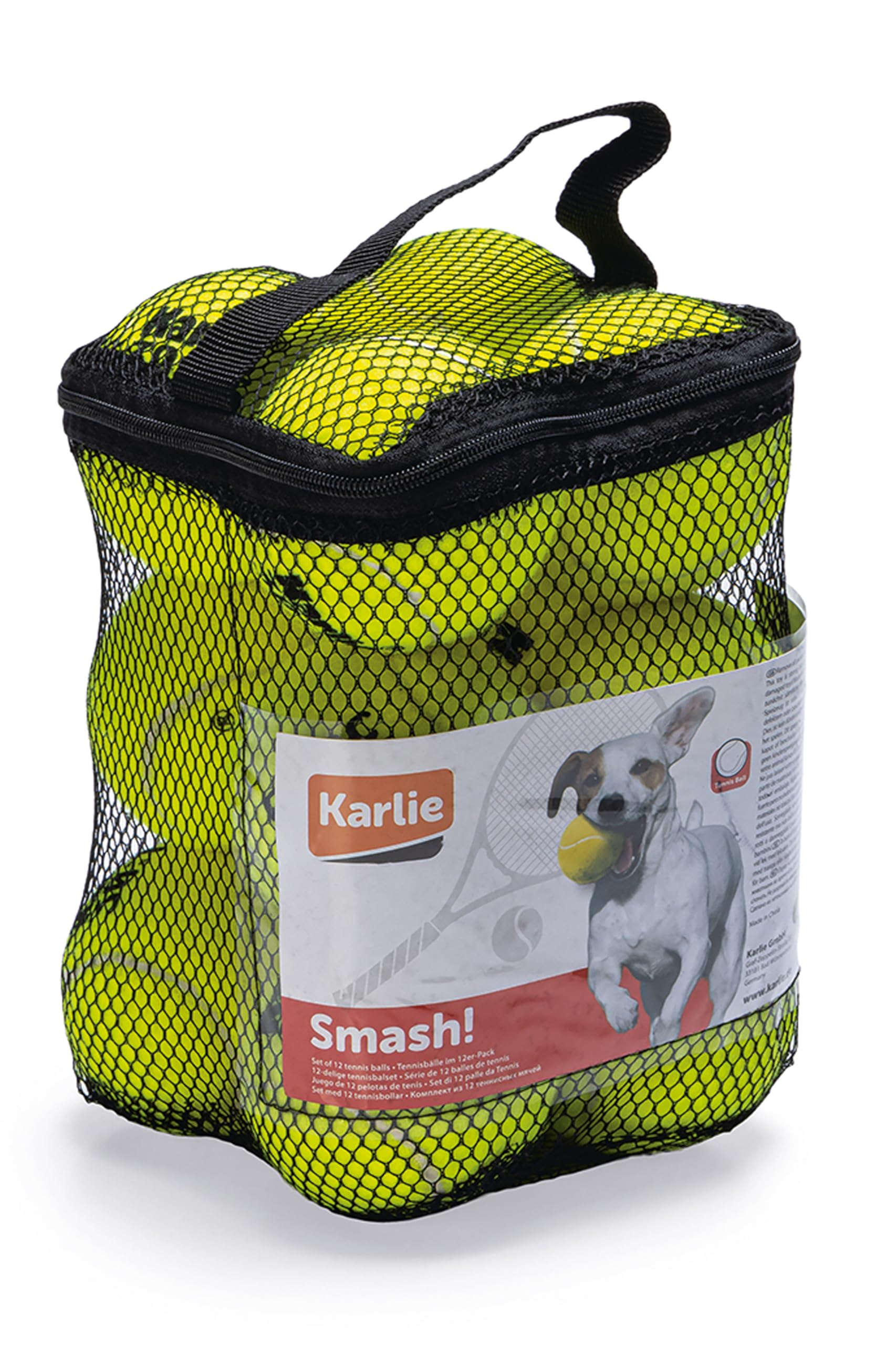 karlie-balle-de-tennis-pour-chien-6-cm-lot-de-12 image 2