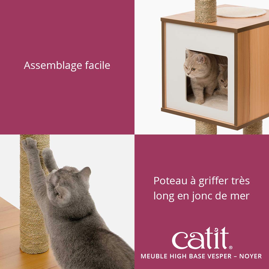 vesper-by-catit-arbre-chat-high-base-52045-noyer-121-cm image 3