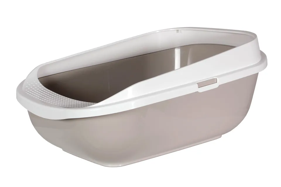 karlie-bac-liti-re-pour-chat-avec-rebord-57-x-43-x-25-5-cm-gris image 1