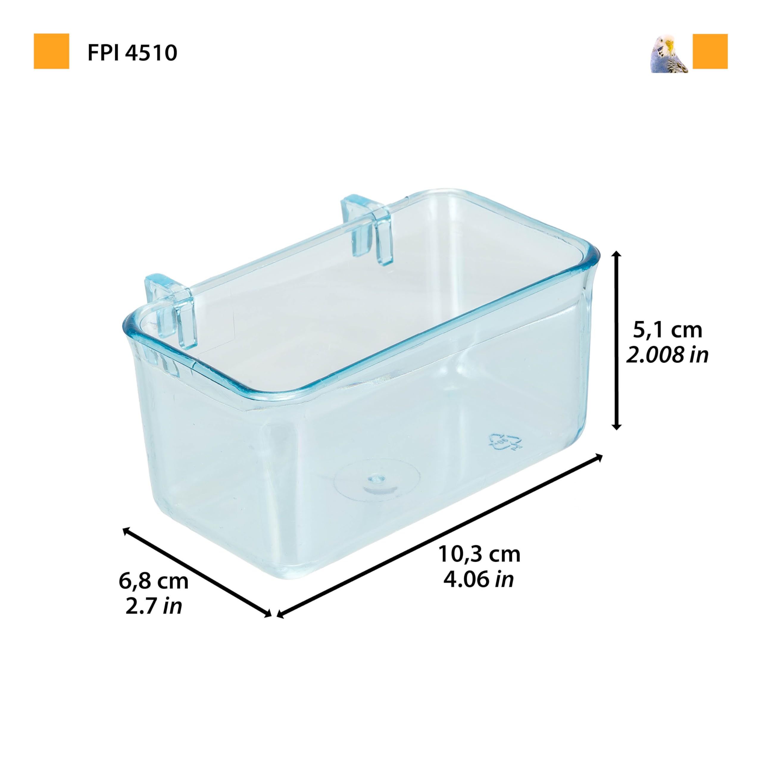 ferplast-mangeoire-automatique-fpi-4510-transparente-pour-cages-oiseaux image 3