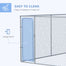 pawhut-chenil-ext-rieur-4-x-2-3-x-1-8-m-grillag-galvanis-avec-serrure image 7