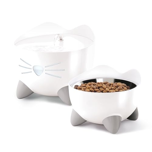 catit-pixi-combo-kit-fontaine-gamelle-inox-anti-moustaches image 7