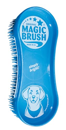 kerbl-magicbrush-brosse-pour-chien-bleu-ciel-poils-courts-moyens image 7