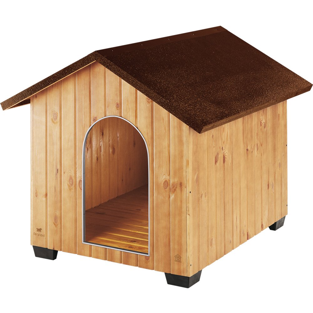 ferplast-domus-large-niche-d-ext-rieur-en-bois-fsc-pour-chien-avec-porte-alumini image 6