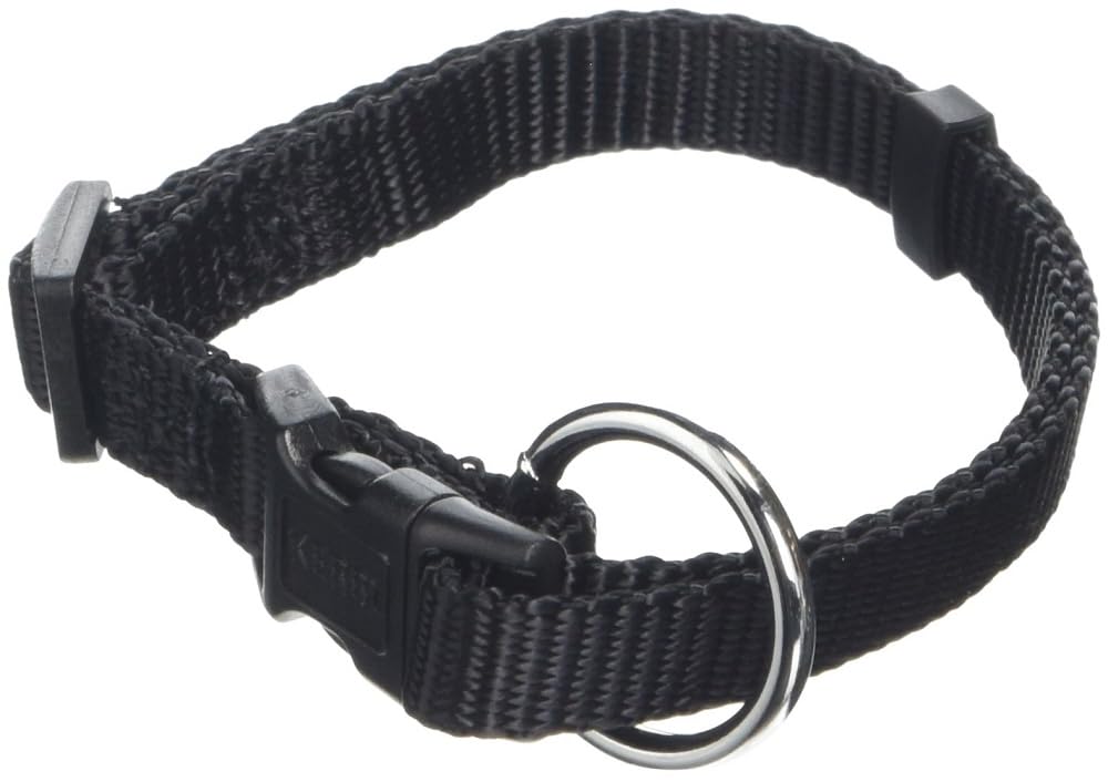 kerbl-miami-collier-chien-nylon-noir-10-mm-r-glable-20-35-cm image 1