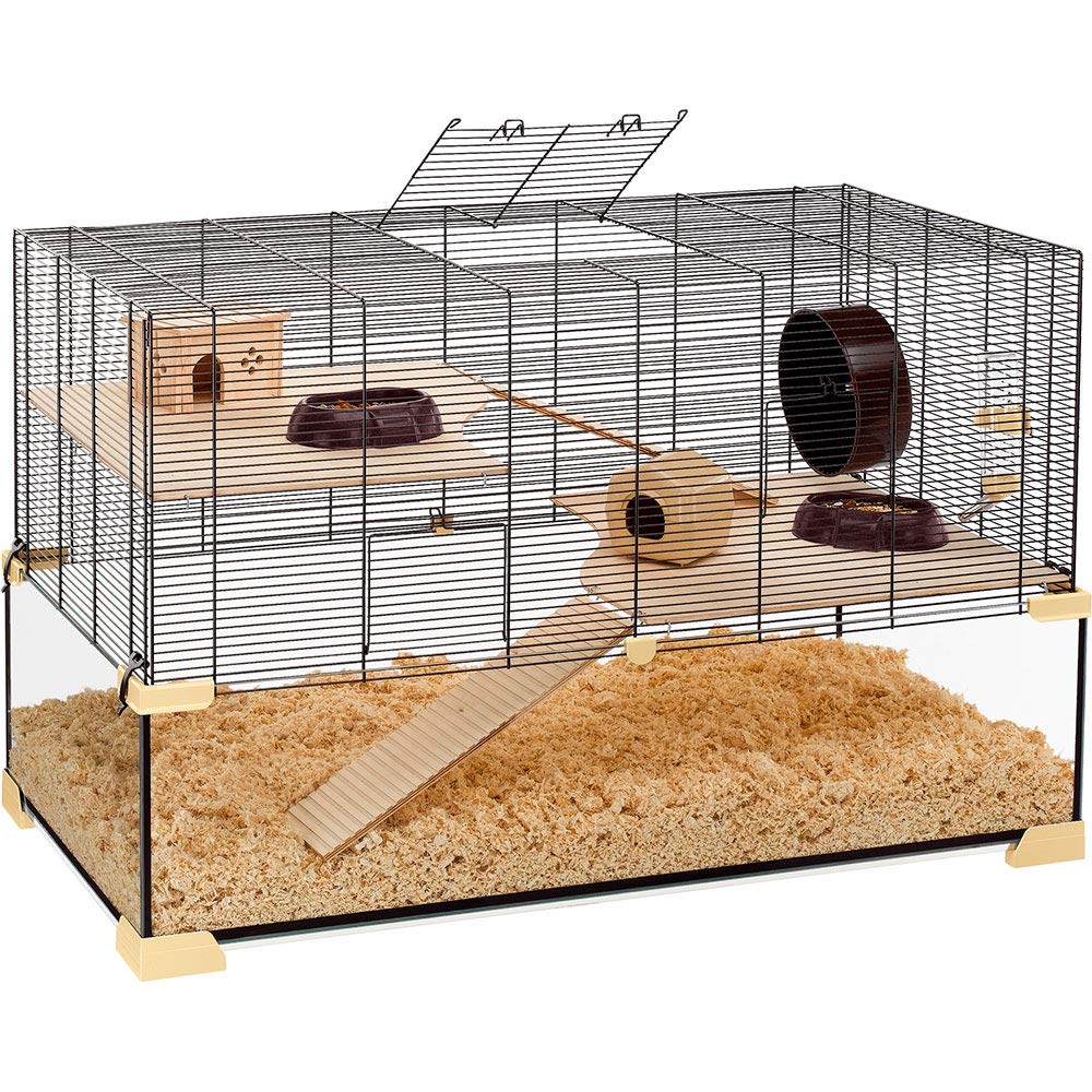 ferplast-karat-80-cage-pour-hamsters-et-souris-2-tages-en-verre-et-m-tal image 7