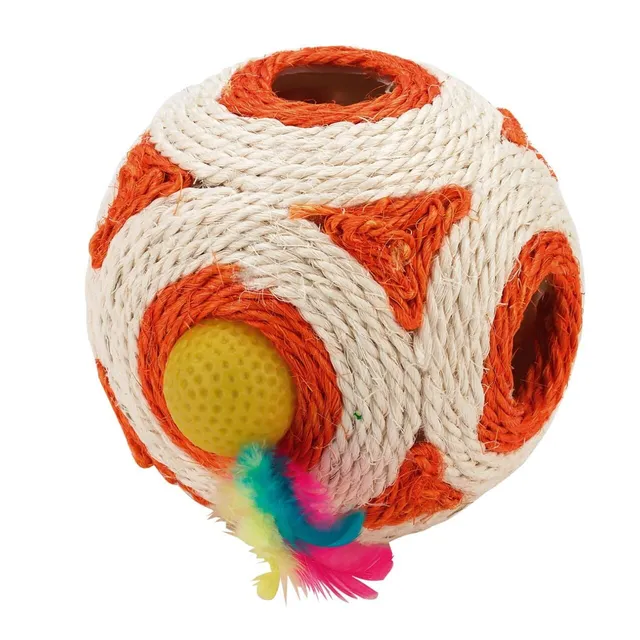 kerbl-pet-balle-en-sisal-pour-chat-12cm-coloris-assortis image 1