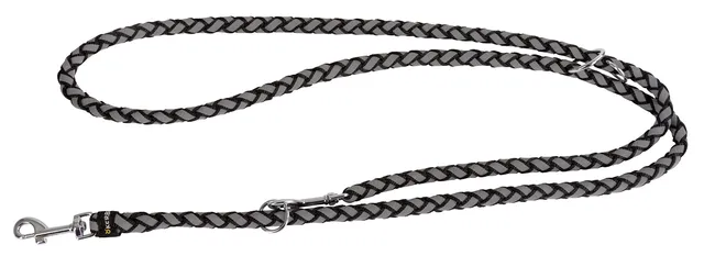 kerbl-maxi-safe-laisse-de-travail-chien-noire-200-cm-nylon-r-fl-chissant image 1
