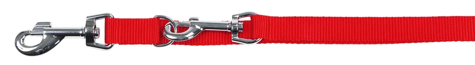 kerbl-miami-laisse-chien-nylon-rouge-200-cm-x-15-mm-3-positions image 1