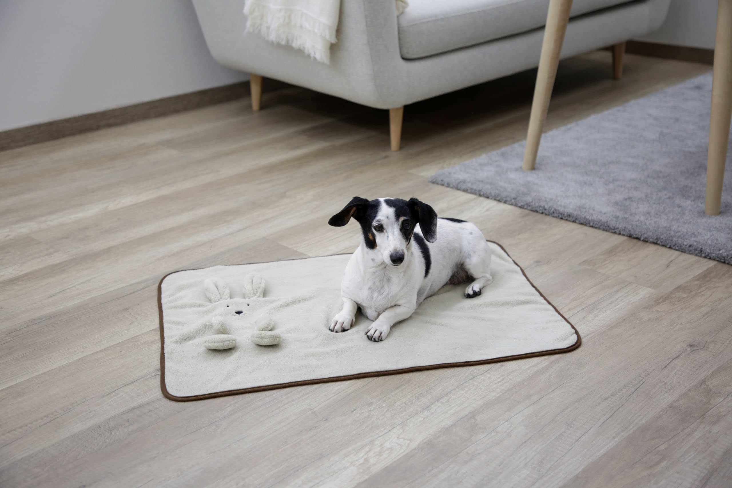 kerbl-couverture-chiot-lapin-beige-72x51-cm image 2